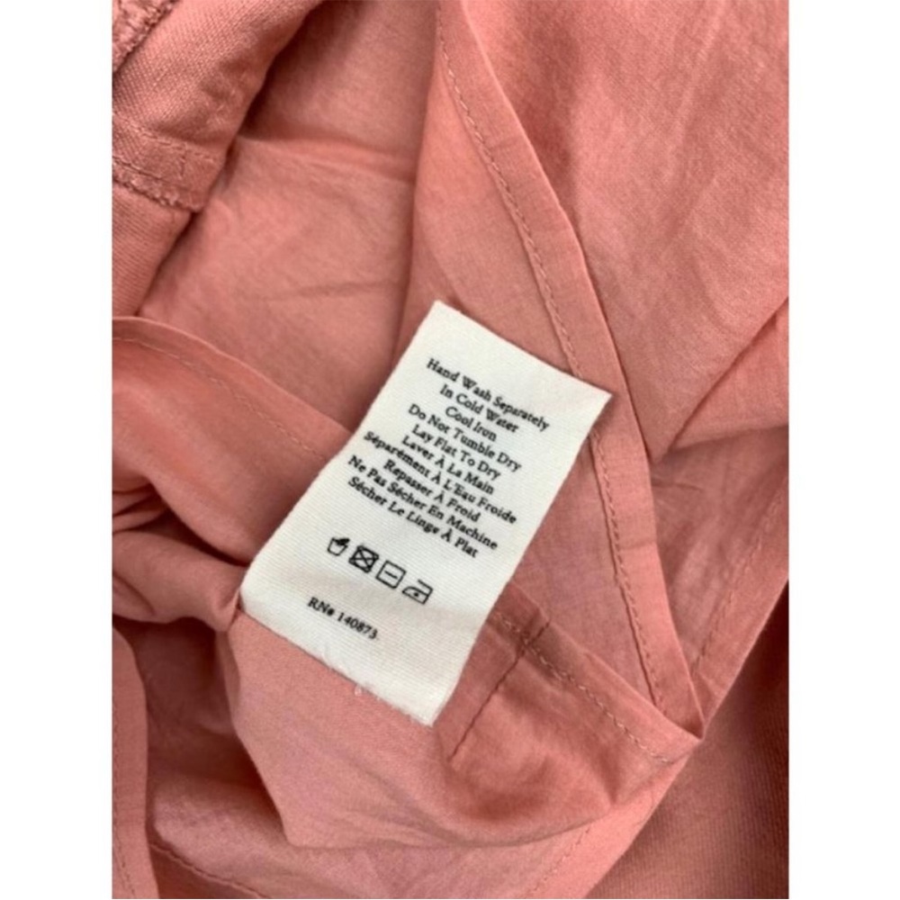 New LoveShackFancy Dock Mini Skirt Tuscany Pink Cotton 0 - Picture 11 of 12